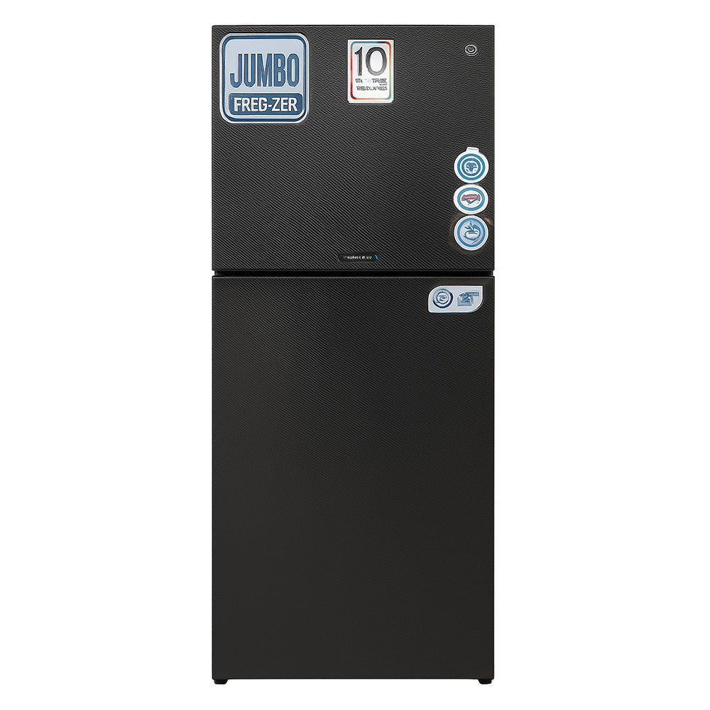 PEL FLAT GLASS DOOR INVERTERON REFRIGERATOR Model 2350 ARCH BLACK