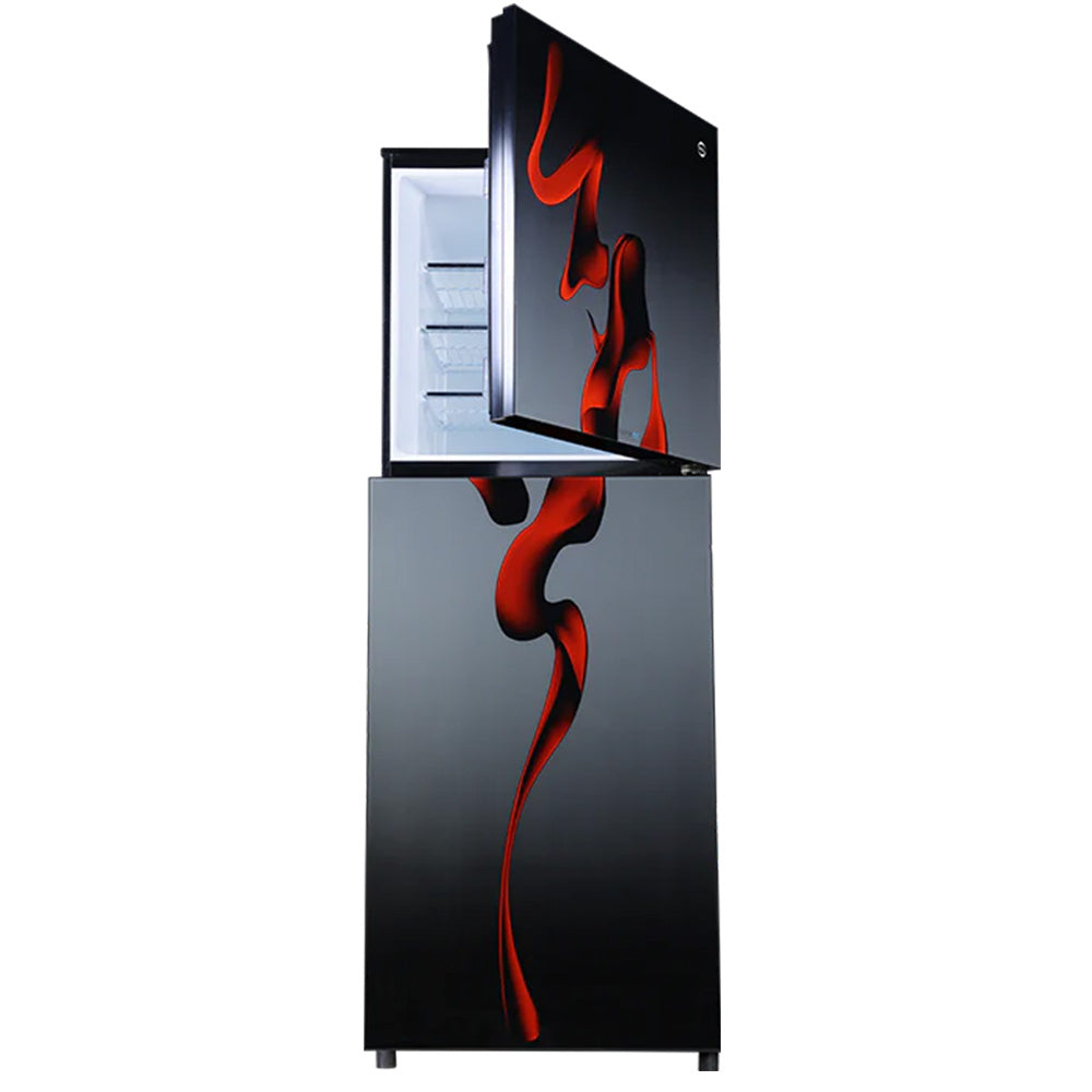 PEL FLAT GLASS DOOR INVERTERON REFRIGERATOR Model 2550 HAZEL RED BLAZE