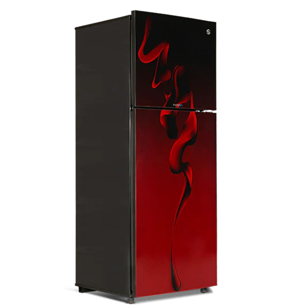 PEL FLAT GLASS DOOR INVERTERON REFRIGERATOR Model 2550 MAROON BLAZE