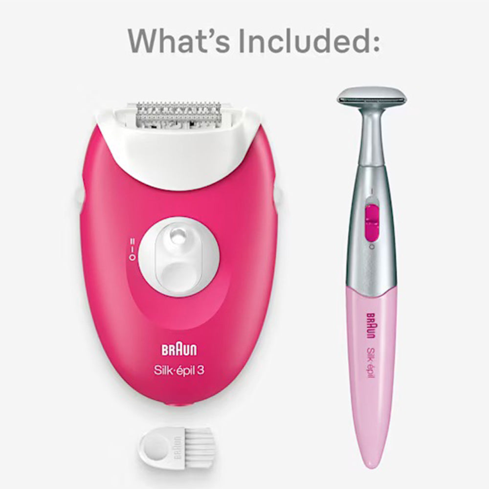 BRAUN SLIK-EPIL 3 EPILATOR Model SE3202