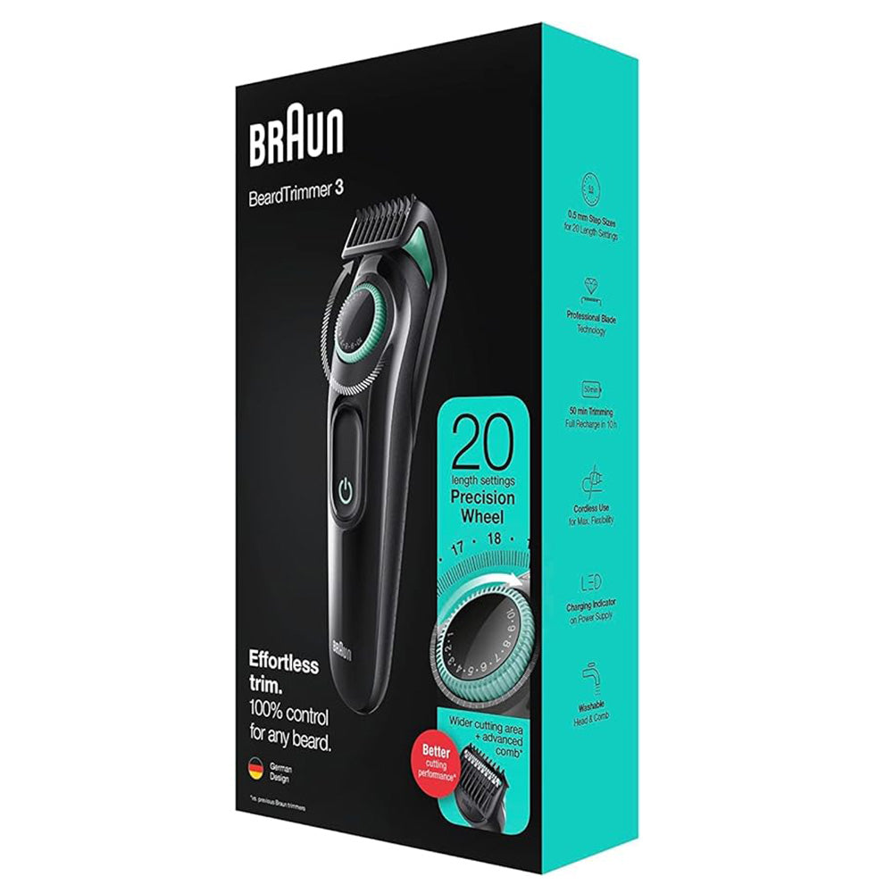 BRAUN BEARD TRIMMER 3 Model BT3221
