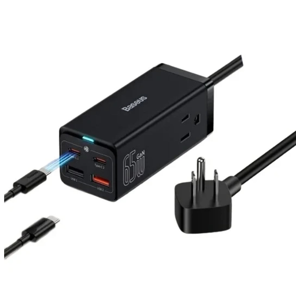 BASEUS MOBILE & DESKTOP CHARGER Model GAN3 PRO POWERSTRIP 2AC+2U+2C 65W