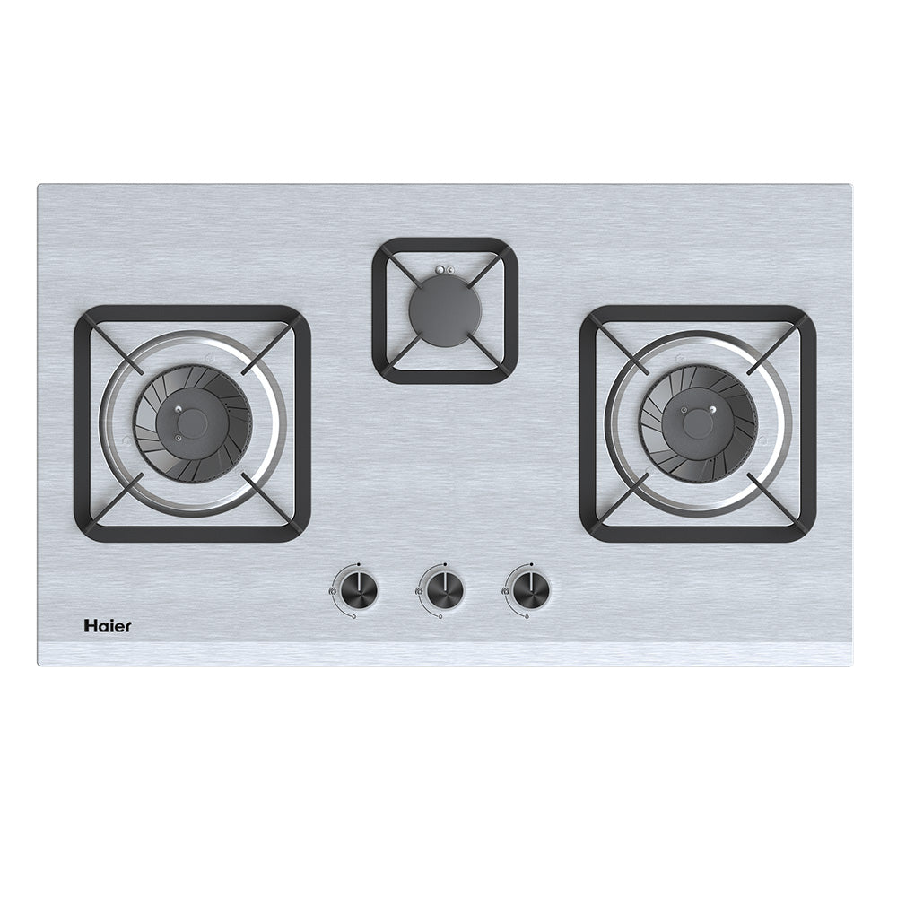 HAIER 3BURNER STAINLESS STEEL HOB Model HCC-Q57328