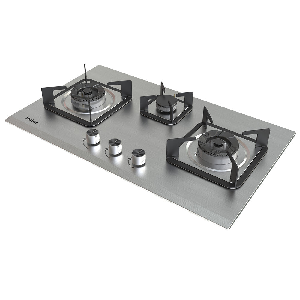 HAIER 3BURNER STAINLESS STEEL HOB Model HCC-Q57328
