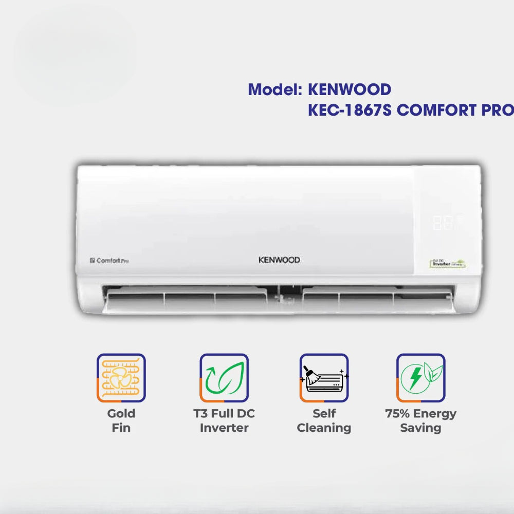 KENWOOD 1.5 TON ECOMFORT PRO INVERTER AC Model KES-1867S
