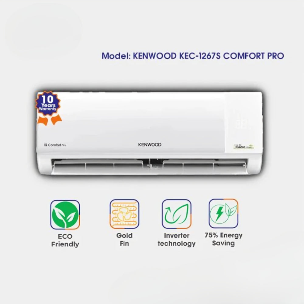 KENWOOD 1.0 TON ECOMFORT PRO T3 INVERTER AC Model KEC-1267S