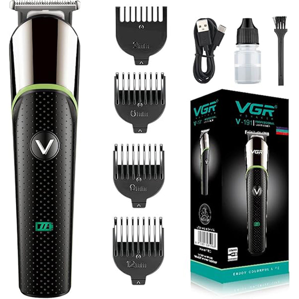 VGR RECHARGEABLE PROFESSIONAL HAIR TRIMMER Model V-191